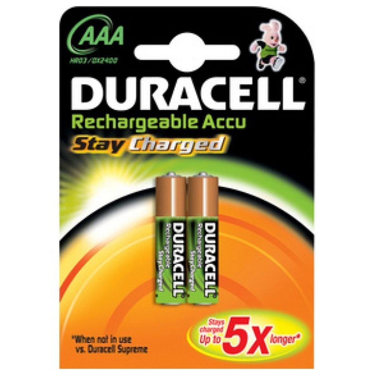 Pilas Recargables DURACELL HR03 1.2 V AAA (2 Unidades) - Ferreteria Alco