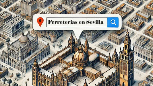 Mapa de sevilla con busqueda de ferreterias en sevilla