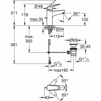 Grifo Monomando Grohe Metal - Ferreteria Alco