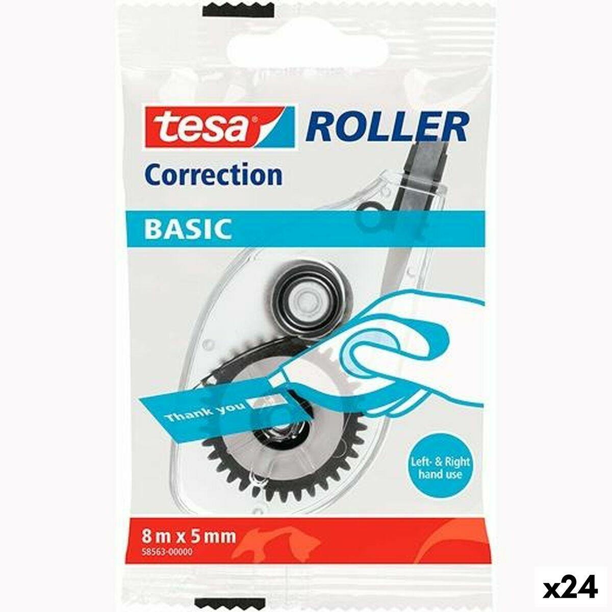 Cinta Correctora TESA Basic Blanco 5 mm x 8 m (24 Unidades) - Ferreteria Alco
