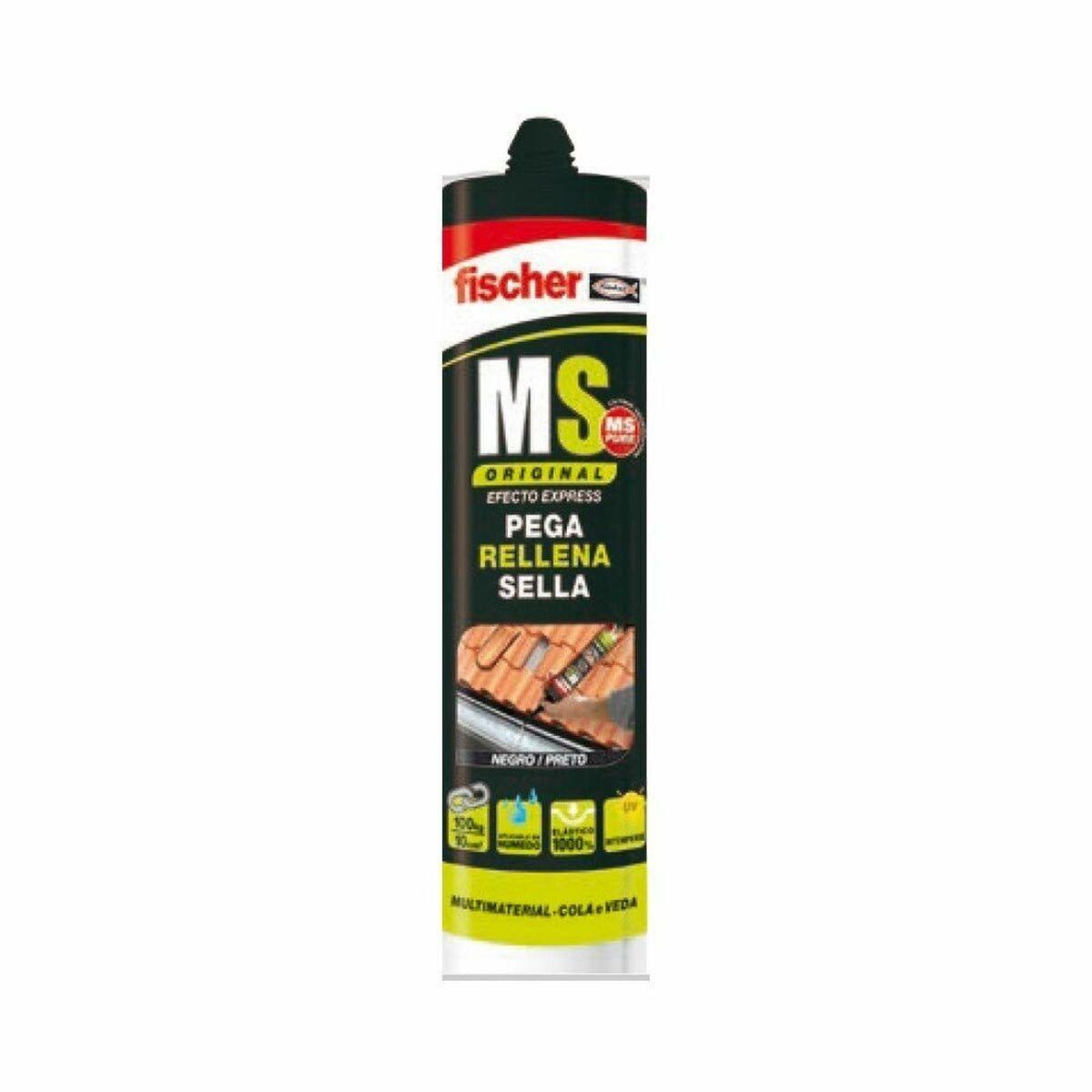 Sellador/Adhesivo Fischer Ms Negro 290 ml - Ferreteria Alco