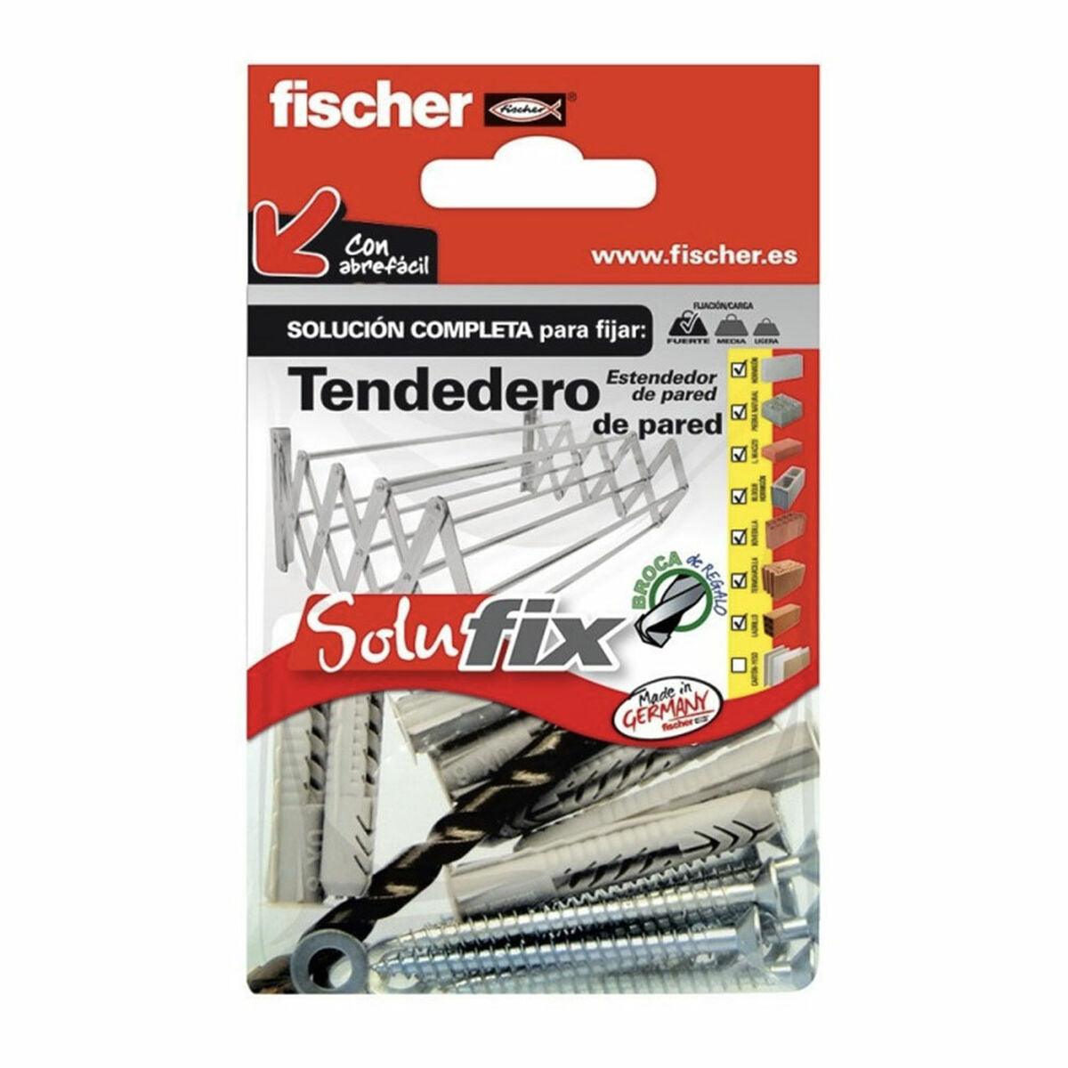 Kit de fijación Fischer Solufix 502681 Tendedero 13 Piezas - Ferreteria Alco