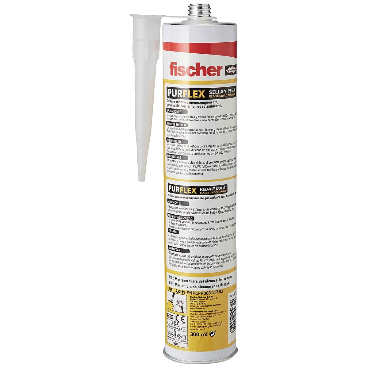 Sellador/Adhesivo Fischer pureflex teka 310 ml - Ferreteria Alco