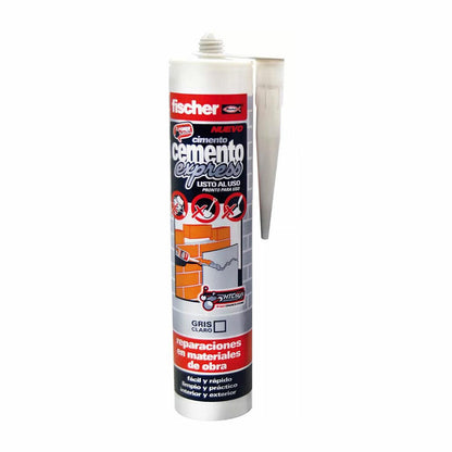 Sellador/Adhesivo Fischer Cemento Gris claro 310 ml - Ferreteria Alco