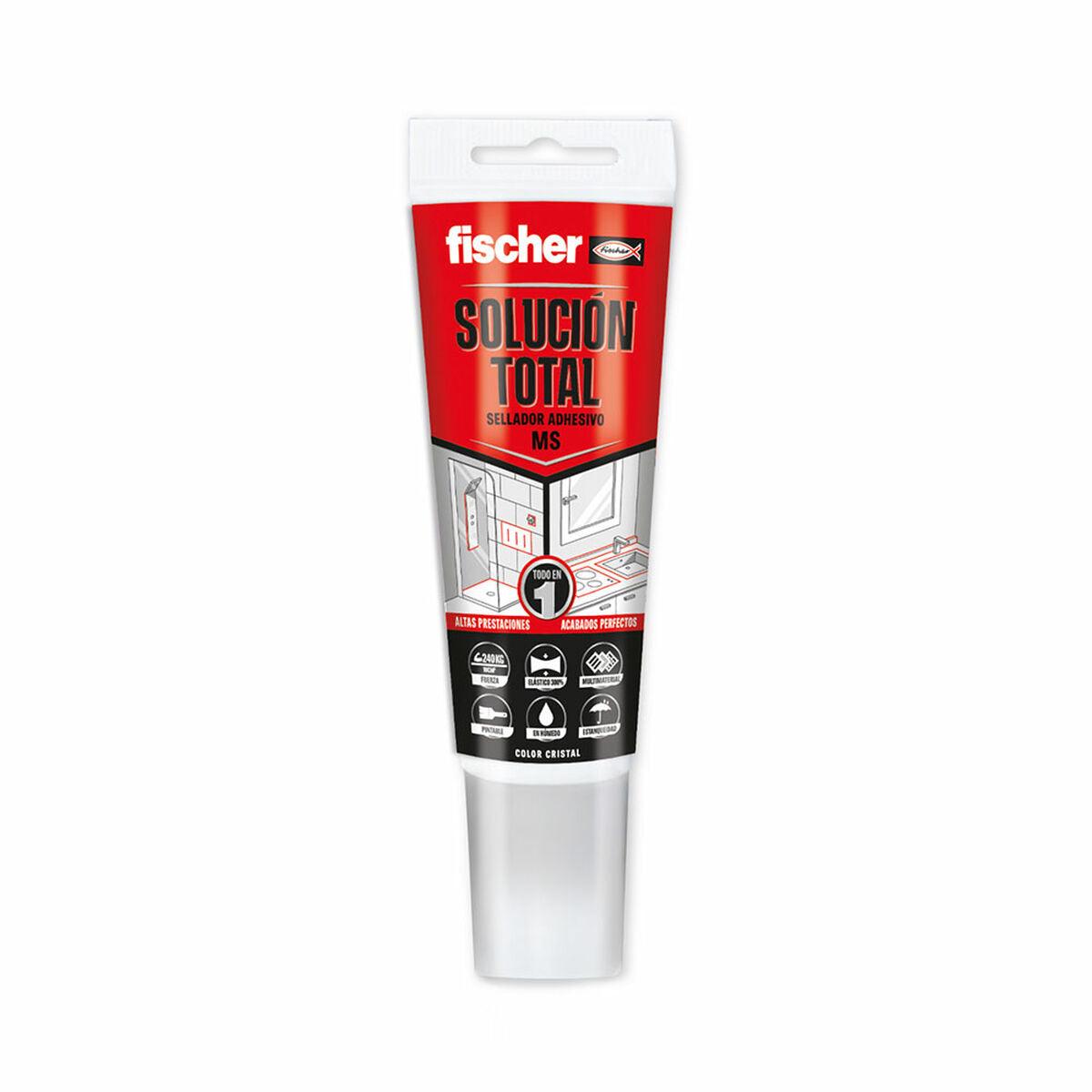 Sellador/Adhesivo Fischer MS Total Transparente 80 ml - Ferreteria Alco
