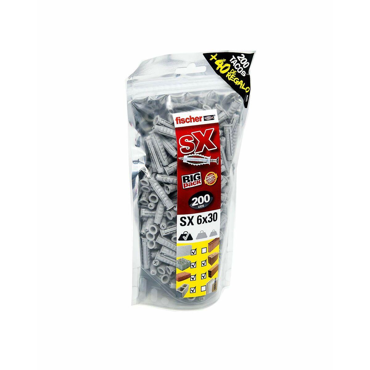 Tacos Fischer SX 519332 Ø 6 x 30 mm (240 Unidades) - Ferreteria Alco