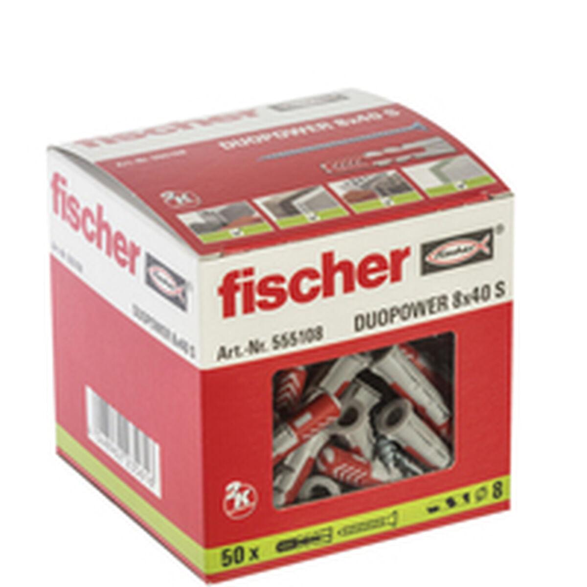 Tacos y tornillos Fischer duopower 50 Tacos y tornillos (5,5 x 50 mm) - Ferreteria Alco
