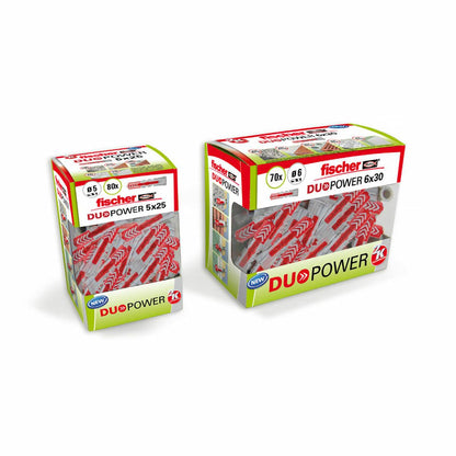 Tacos Fischer DuoPower 536387 8 x 40 mm Nailon (50 Unidades) - Ferreteria Alco