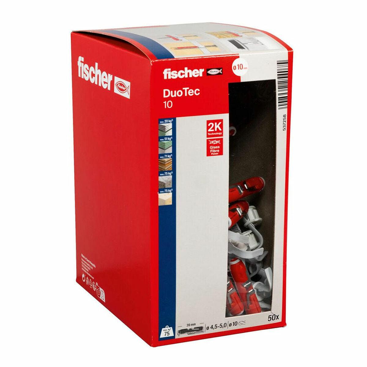 Tacos Fischer Duotec 537258 Nailon M10 (50 Unidades) - Ferreteria Alco