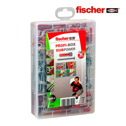 Tacos y tornillos Fischer duopower 160 Piezas - Ferreteria Alco