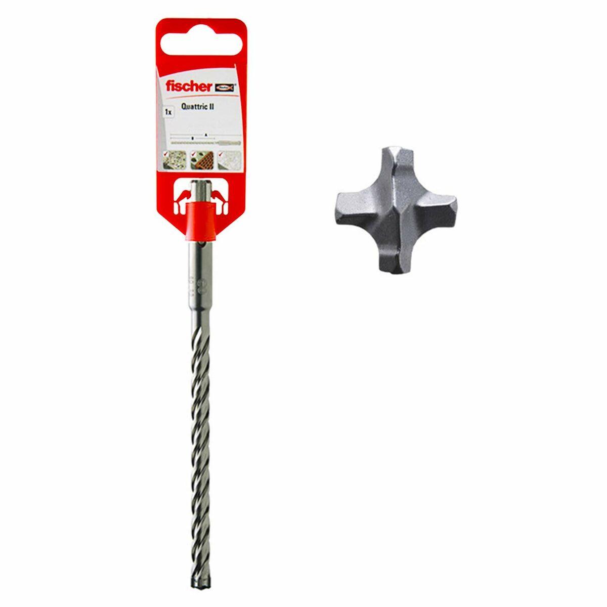 Set de brocas Fischer Quattric II SDS Plus Acero Hormigón - Ferreteria Alco