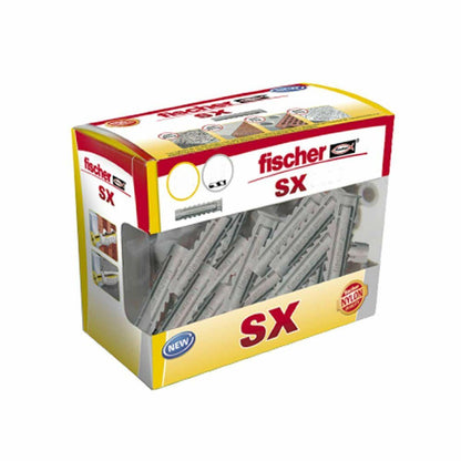 Tacos Fischer SX 553436 10 x 50 mm Nailon (30 unidades) - Ferreteria Alco