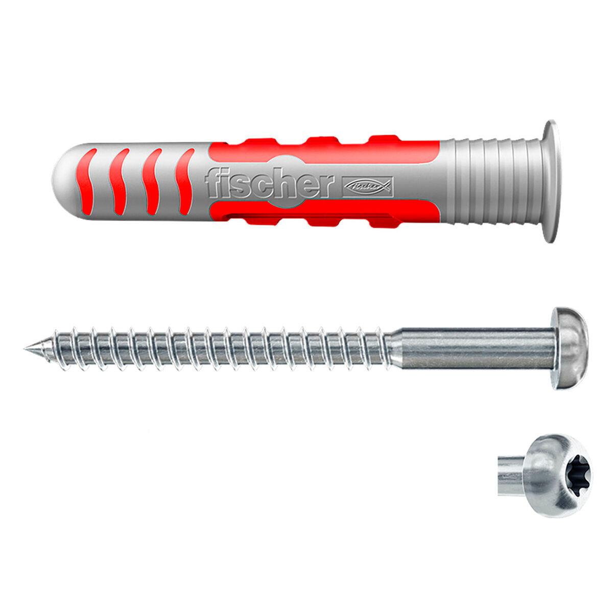 Tacos y tornillos Fischer DuoSeal 557728 S A2 Impermeables Ø 8 x 48 mm - Ferreteria Alco