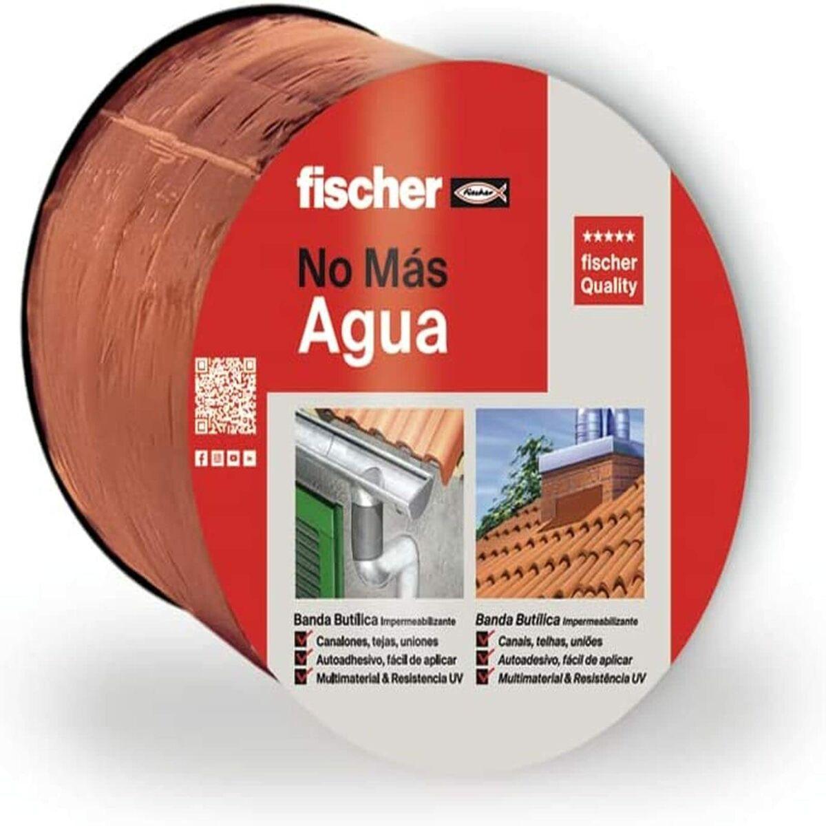 Cinta Adhesiva Fischer Marrón Teja 10 m x 10 cm - Ferreteria Alco