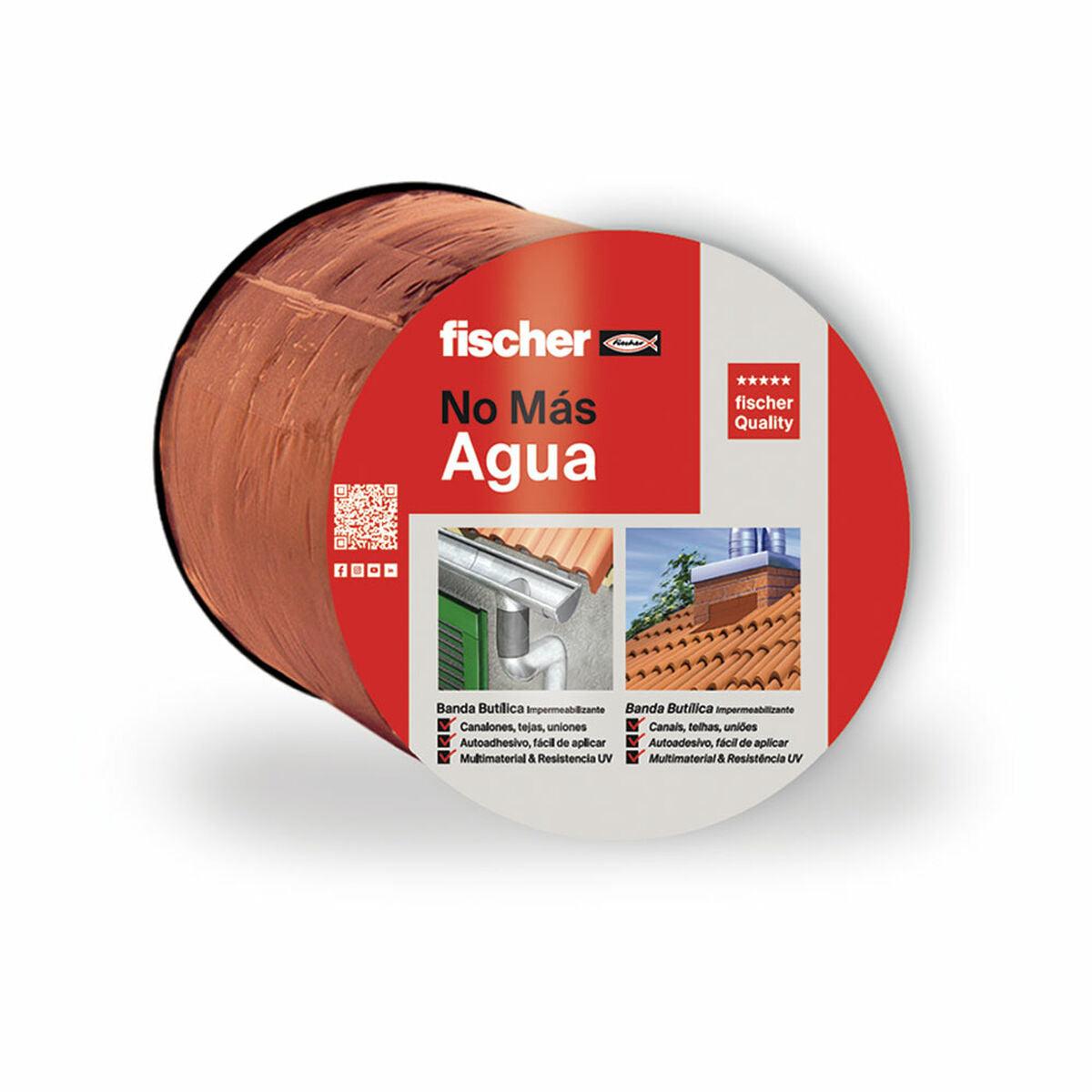 Cinta Adhesiva Fischer Marrón Teja 10 m x 10 cm - Ferreteria Alco
