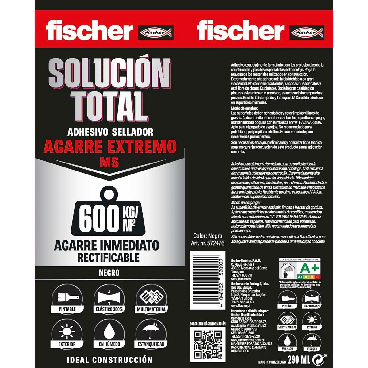 Sellador/Adhesivo Fischer Solución Total 572475 Blanco 290 ml Extrafuerte - Ferreteria Alco