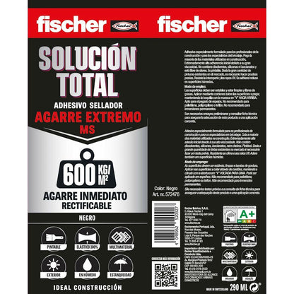 Sellador/Adhesivo Fischer Solución Total 572475 Blanco 290 ml Extrafuerte - Ferreteria Alco