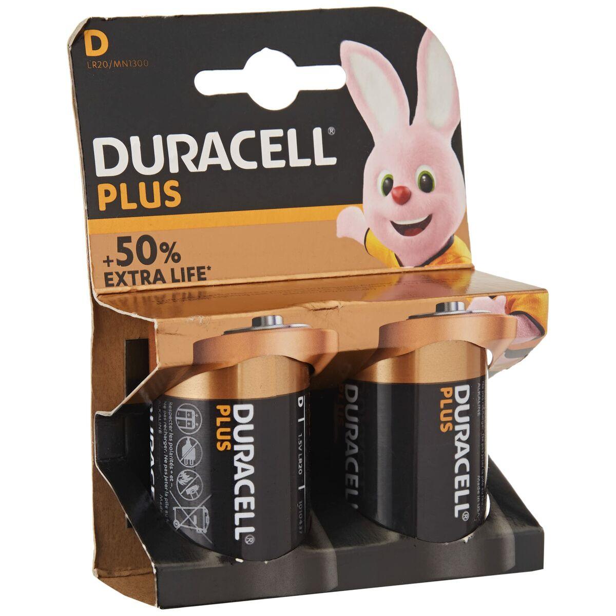 Pilas Alcalinas LR20 DURACELL Plus Power  D 1,5 V - Ferreteria Alco