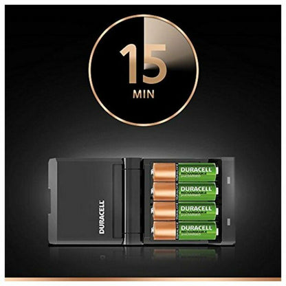 Cargador + Pilas Recargables DURACELL CEF27 2 x AA + 2 x AAA 1700 mAh 750 mAh (1 unidad) - Ferreteria Alco