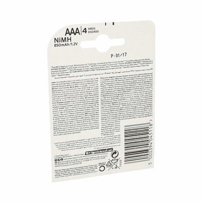 Pilas Recargables DURACELL DURDLLR03P4B 1,5 V (4 Unidades) - Ferreteria Alco