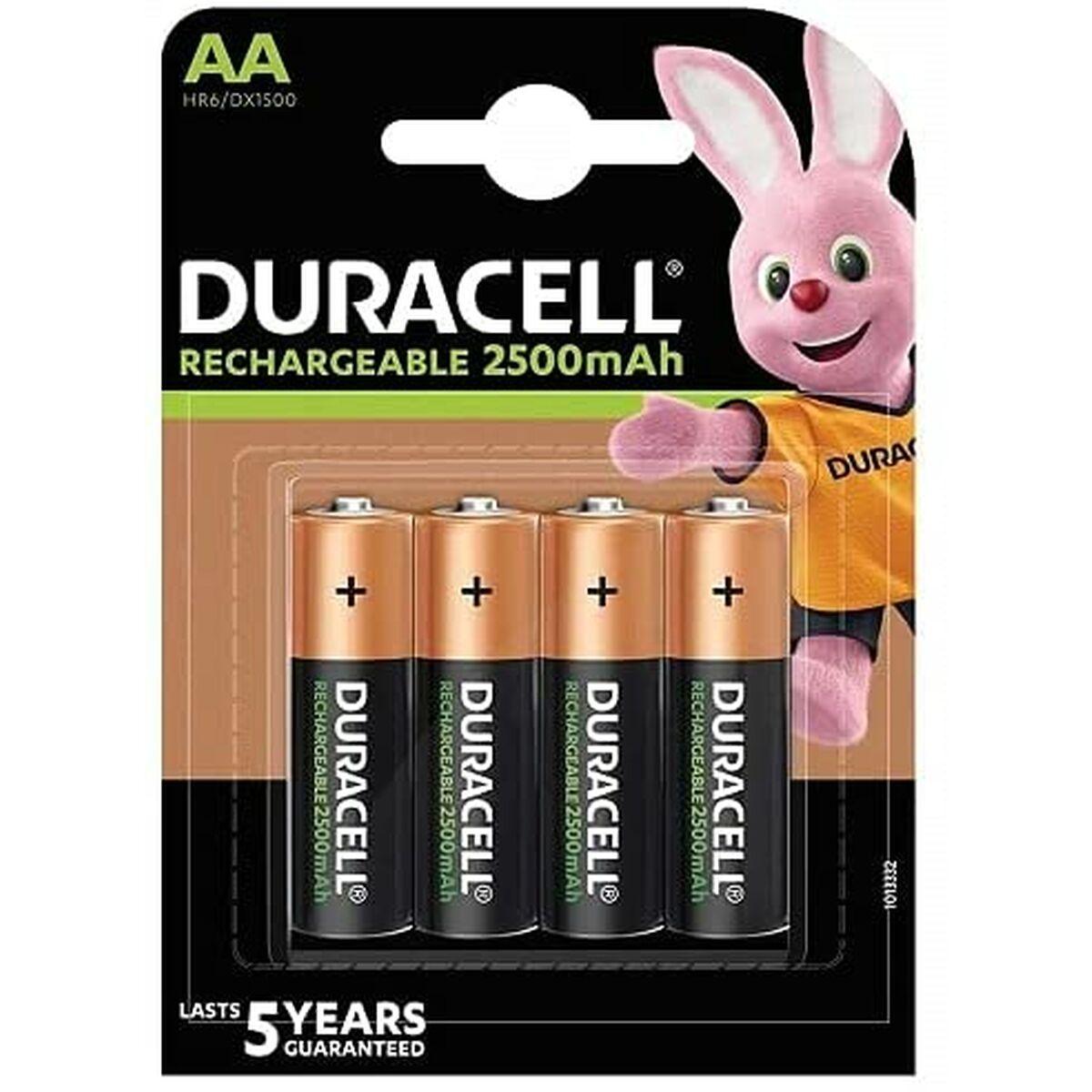 Pilas Recargables DURACELL DURDLLR6P4B AA 1,2 V (4 Unidades) - Ferreteria Alco