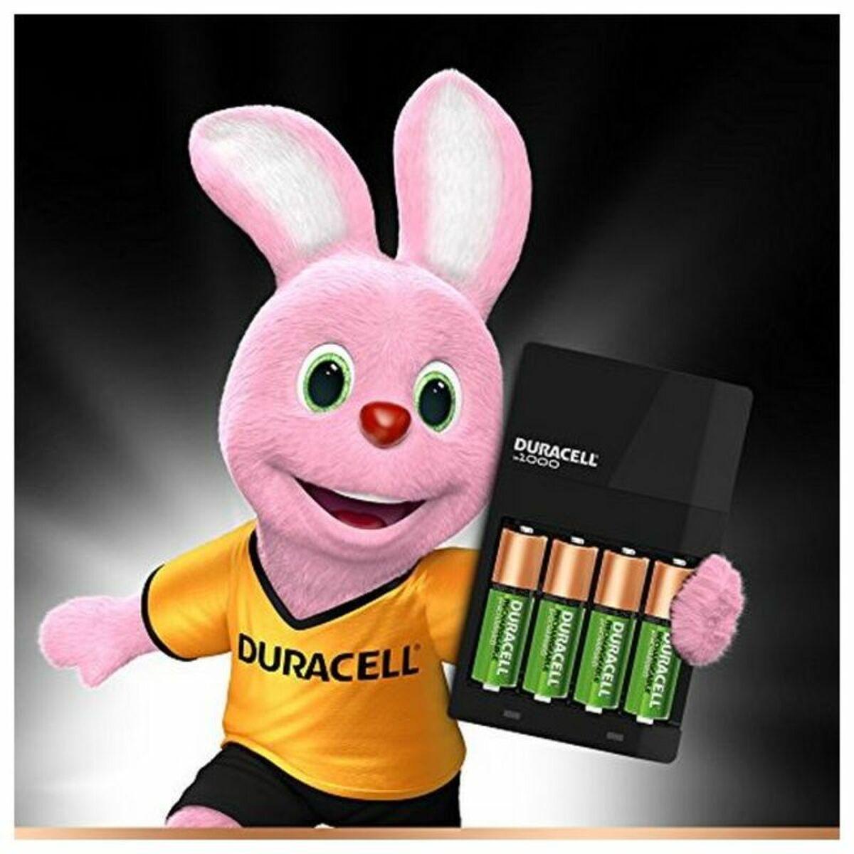 Cargador + Pilas Recargables DURACELL CEF14 2 x AA + 2 x AAA HR06/HR03 1300 mAh (1 unidad) - Ferreteria Alco