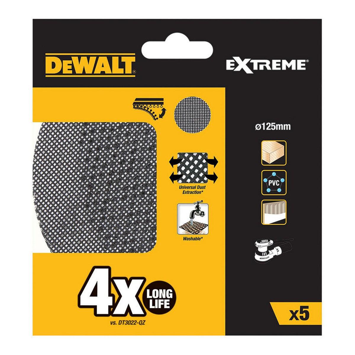 Discos de lija Dewalt dtm8560-qz 60 g Ø 125 mm 5 Unidades - Ferreteria Alco