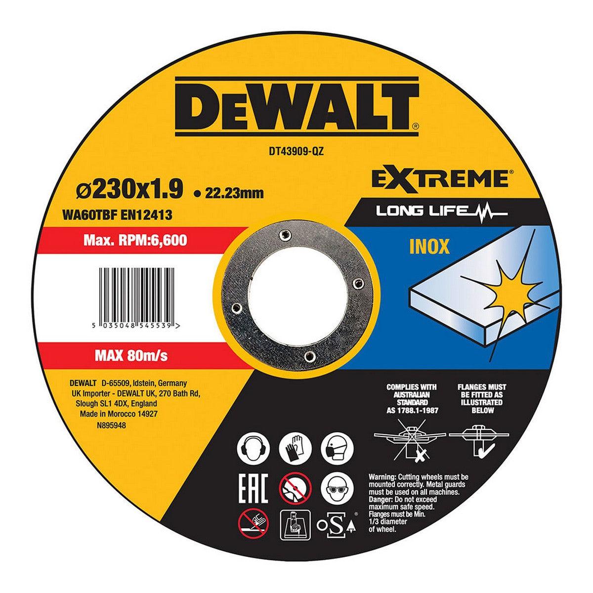 Disco de corte Dewalt dt43909-qz - Ferreteria Alco