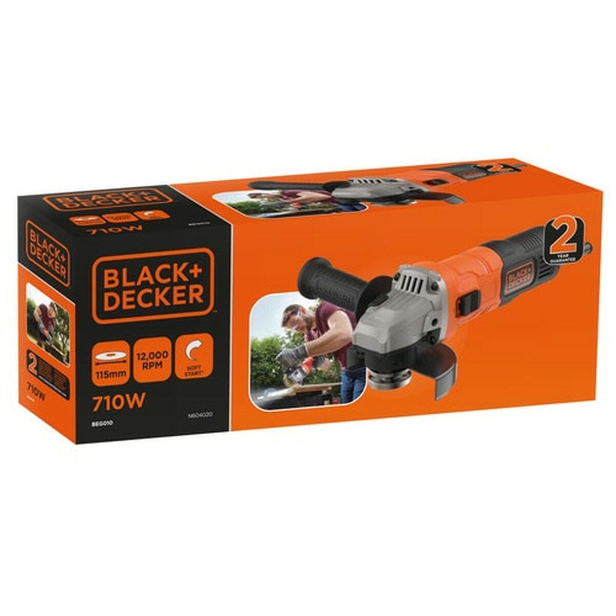 Mini Amoladora angular Black & Decker BEG010 710 W 115 mm - Ferreteria Alco