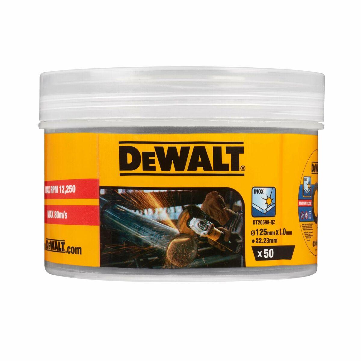 Discos de corte Dewalt dt20598-qz Ø 125 mm Amoladora angular (50 Unidades) - Ferreteria Alco