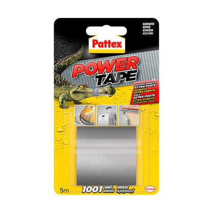 Cinta americana Pattex power tape Gris (5 m x 50 cm) - Ferreteria Alco