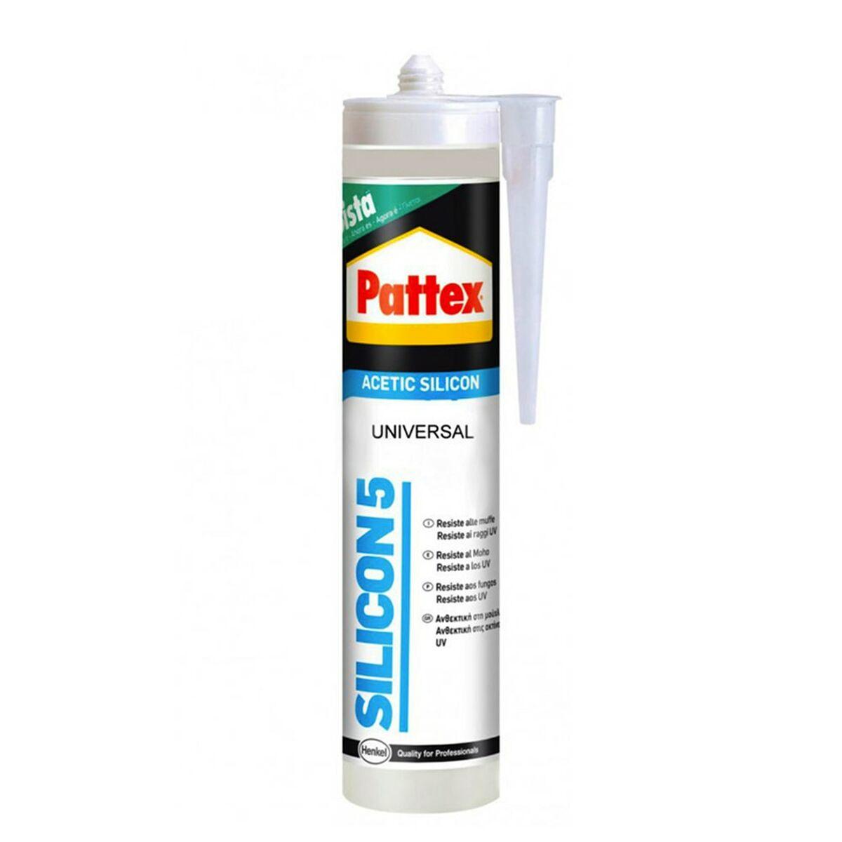 Silicona Pattex Silicon 5 Universal Transparente 280 ml - Ferreteria Alco