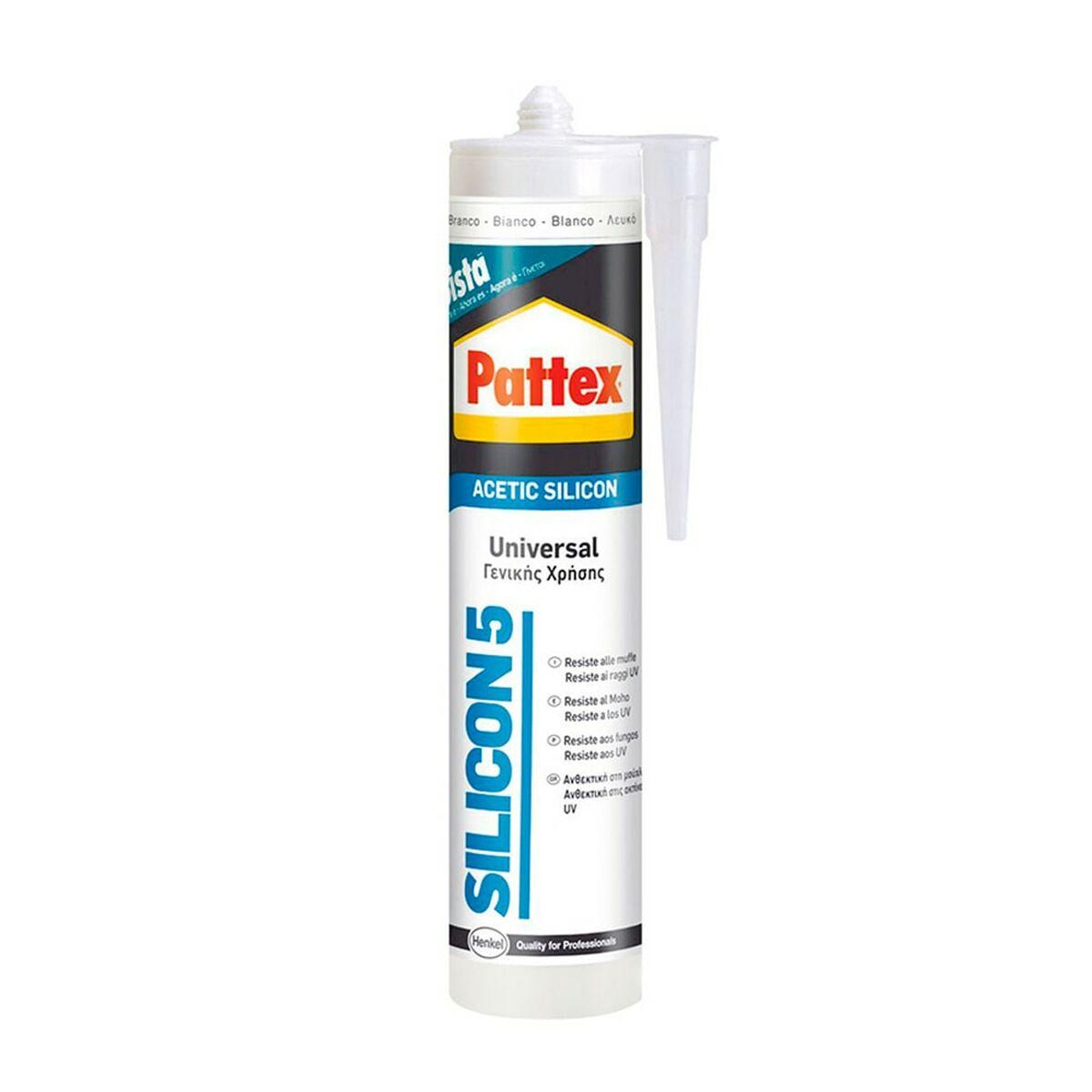 Silicona Pattex Silicon 5 Universal Blanco 280 ml - Ferreteria Alco