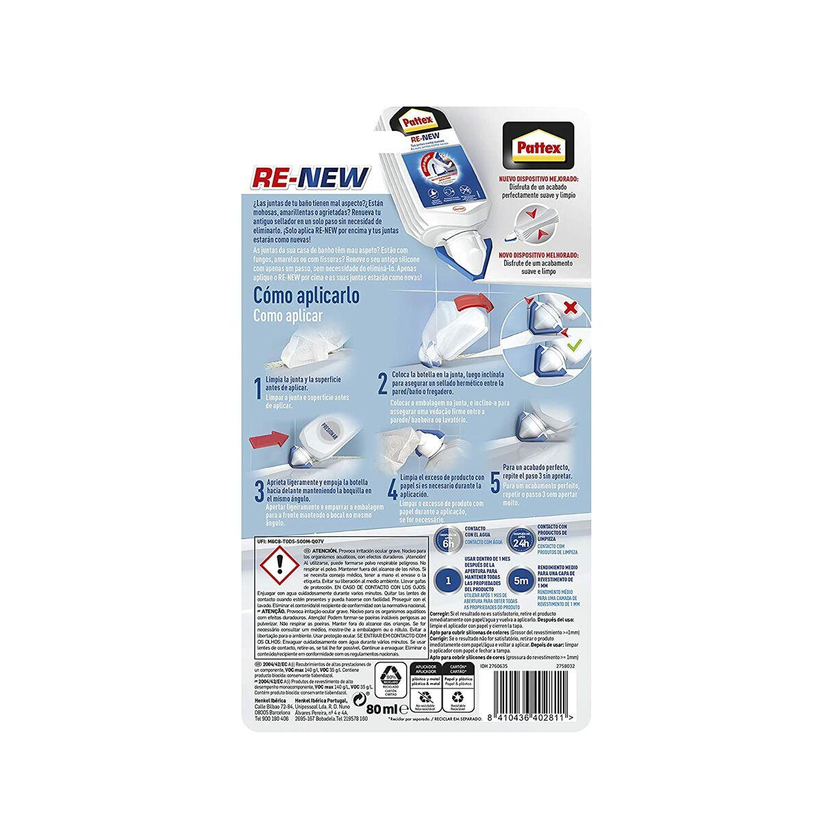 Silicona Pattex Re-new Blanco 100 g (1 Pieza) - Ferreteria Alco