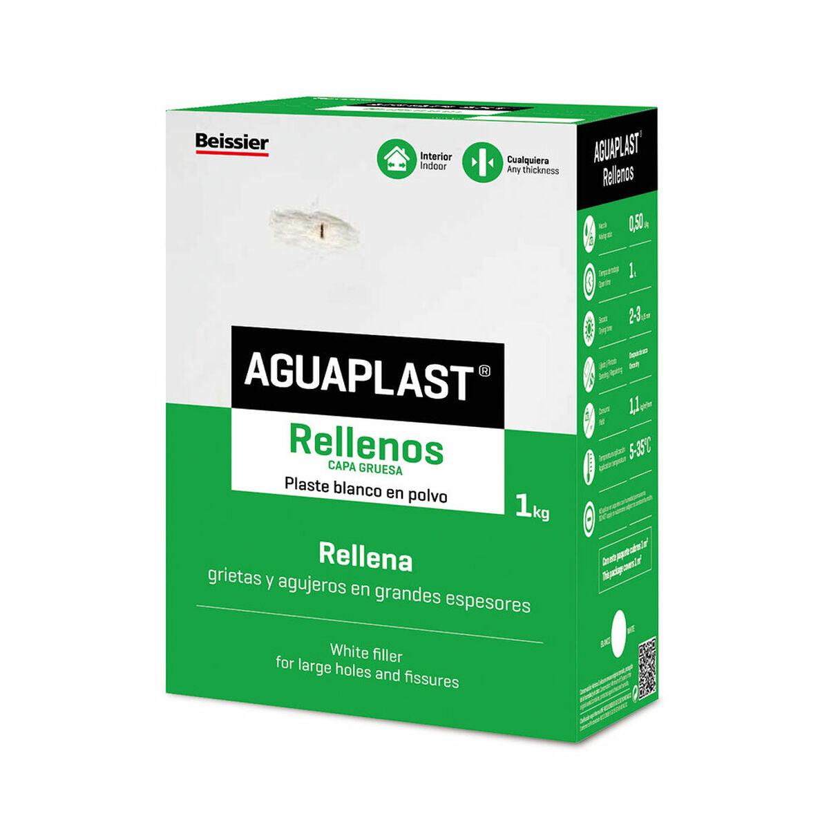 Plaste en polvo Aguaplast Blanco 1 kg - Ferreteria Alco