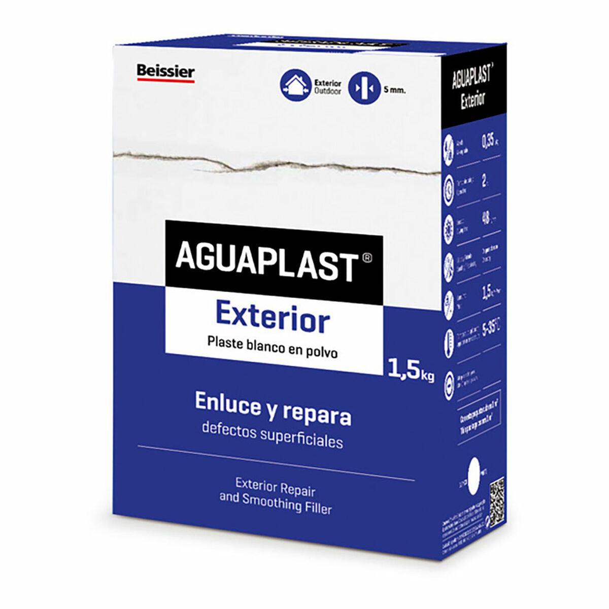 Plaste en polvo Aguaplast Exterior Blanco 1,5 Kg - Ferreteria Alco