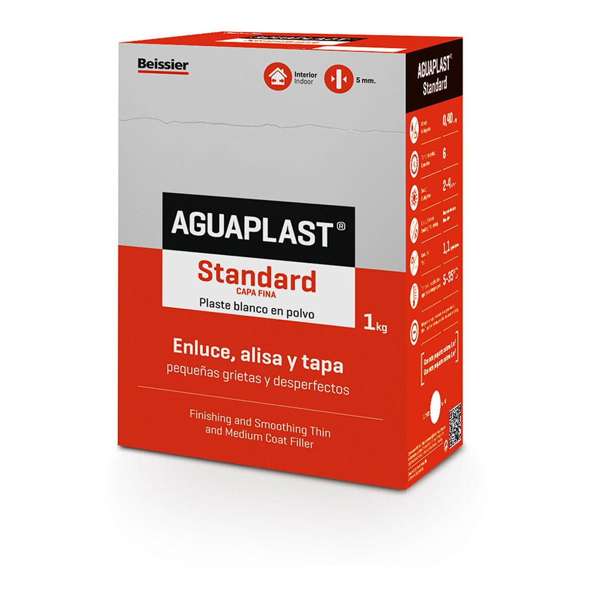 Plaste en polvo Aguaplast 70002-004 Standard Blanco 1 kg - Ferreteria Alco