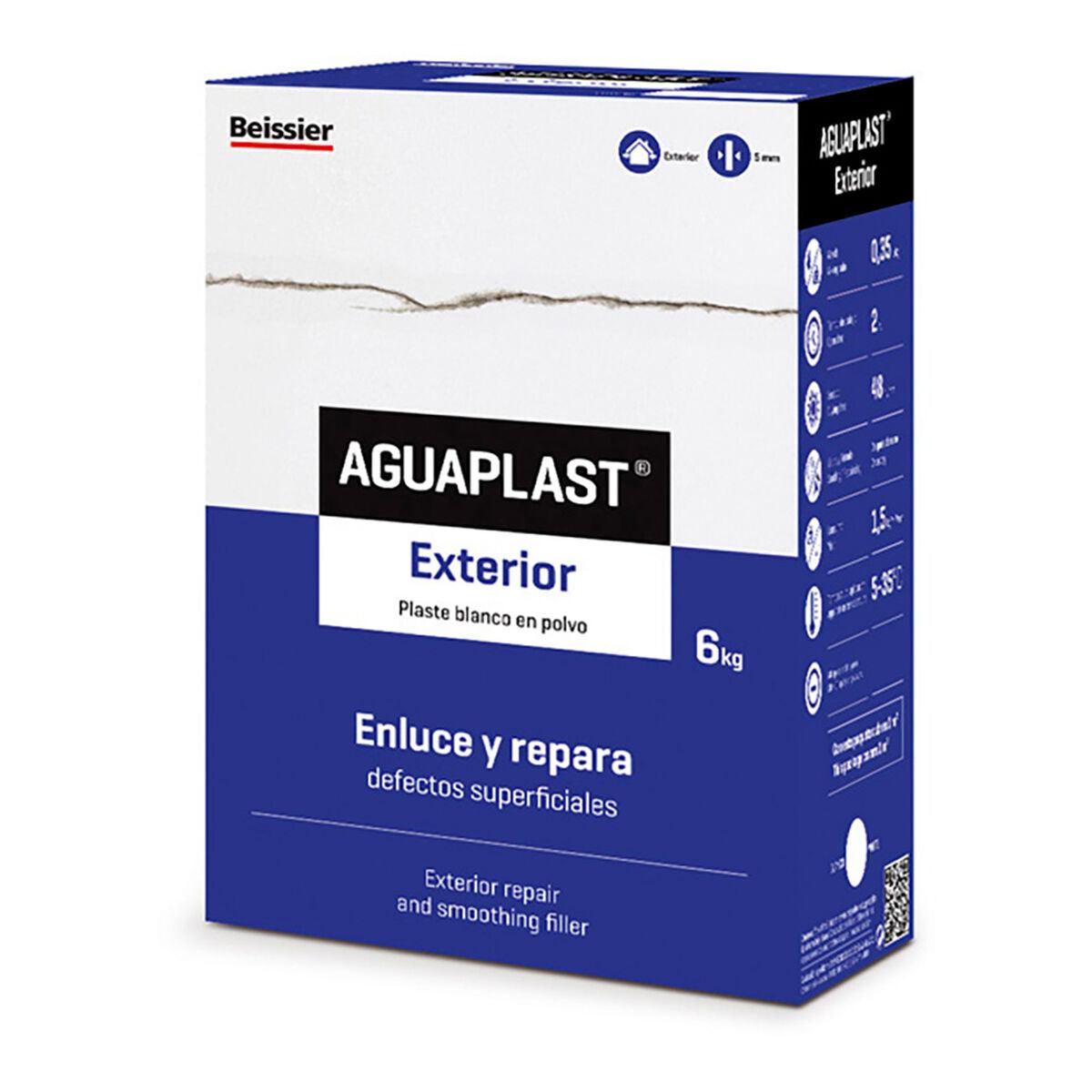 Plaste en polvo Aguaplast 70034-002 Exterior 6 Kg Blanco - Ferreteria Alco