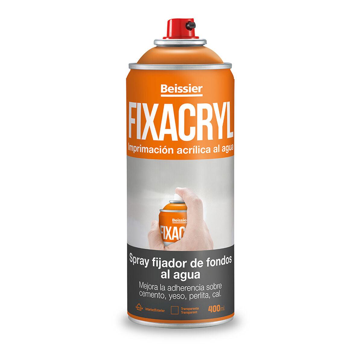 Spray Fijador Fixacryl Impermeabilizante - Beissier 400 ml Translúcido - Ferreteria Alco