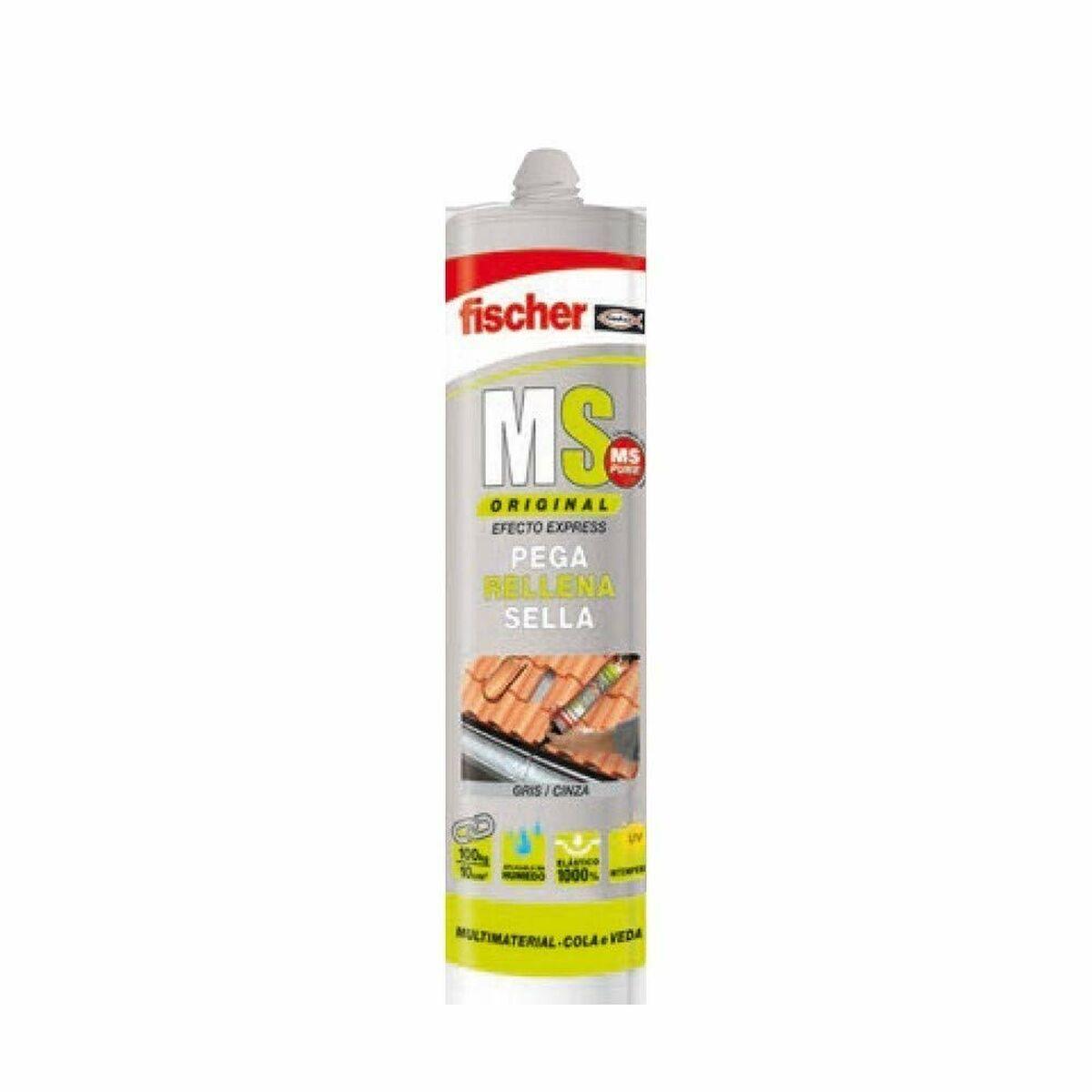 Sellador/Adhesivo Fischer Ms Gris 290 ml - Ferreteria Alco