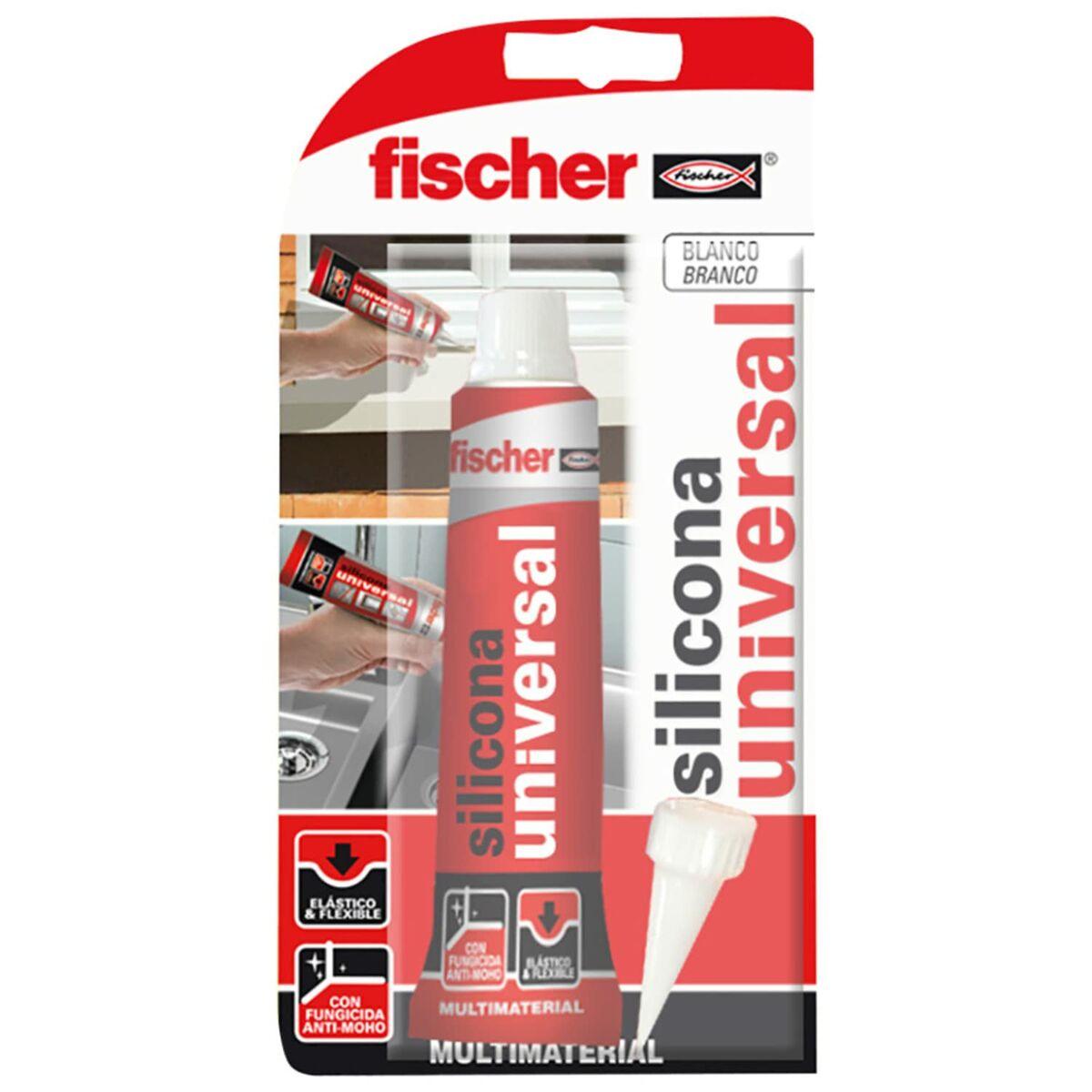 Silicona Fischer 98718 Universal Blanco 50 ml - Ferreteria Alco