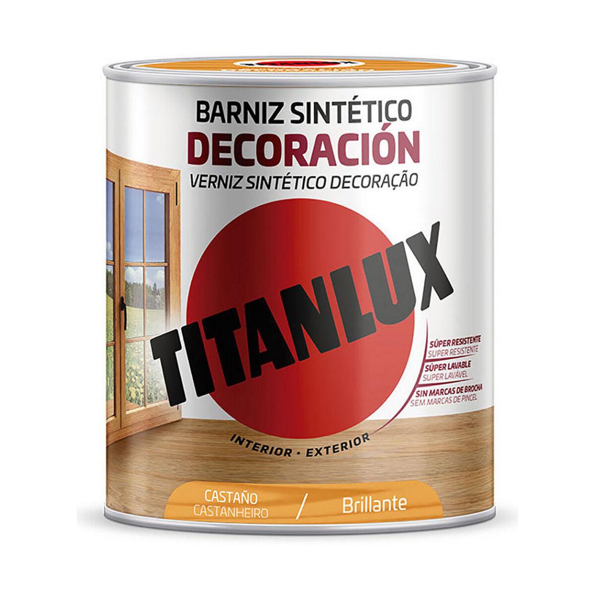 Barniz Titanlux M10100114 250 ml Castaño - Ferreteria Alco