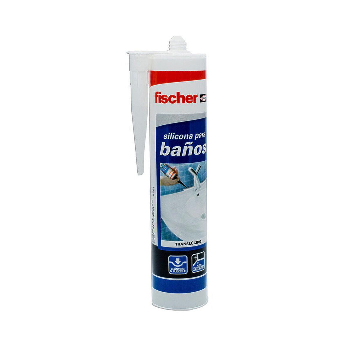 Silicona Fischer 20818 Baños Transparente 300 ml - Ferreteria Alco