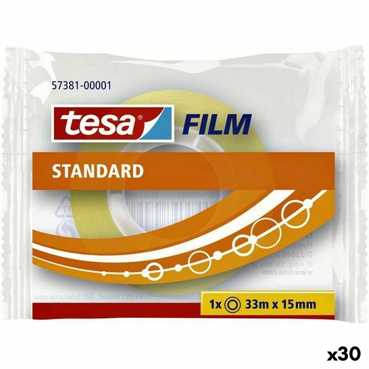 Cinta Adhesiva TESA 15 mm 33 m Transparente (30 unidades) - Ferreteria Alco