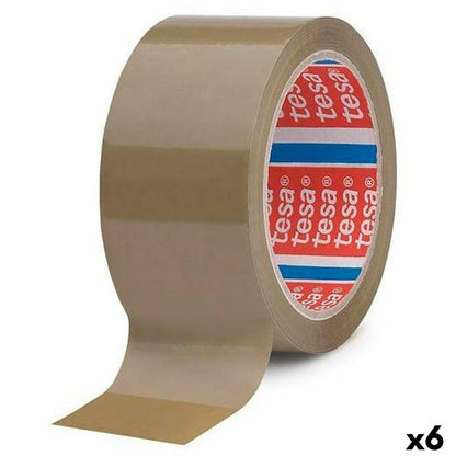Cinta Adhesiva TESA Embalaje Marrón 50 mm x 66 m (6 Unidades) - Ferreteria Alco