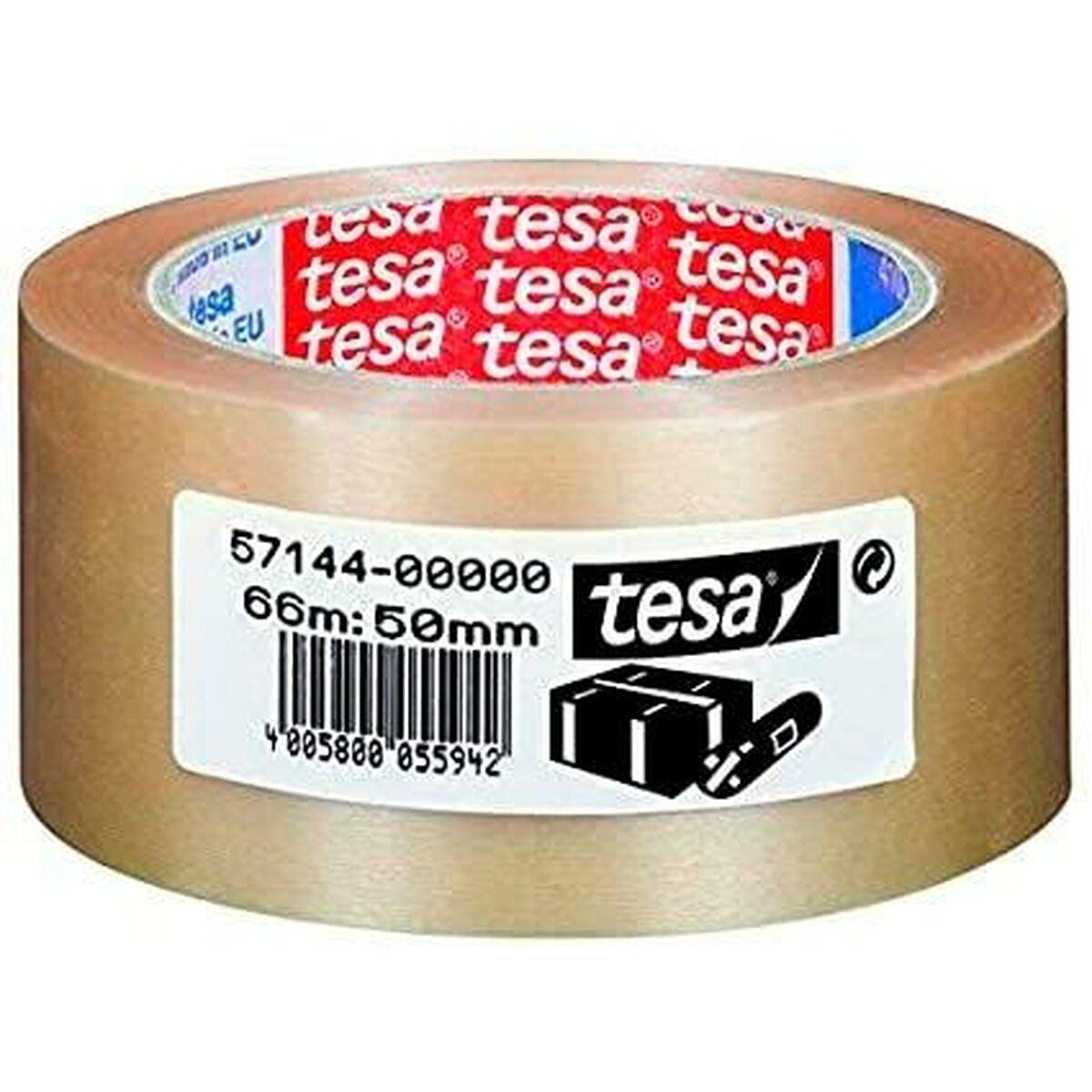 Cinta Adhesiva TESA Embalaje Extrafuerte Transparente PVC 50 mm x 66 m (6 Unidades) - Ferreteria Alco
