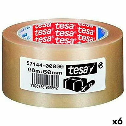 Cinta Adhesiva TESA Embalaje Extrafuerte Transparente PVC 50 mm x 66 m (6 Unidades) - Ferreteria Alco