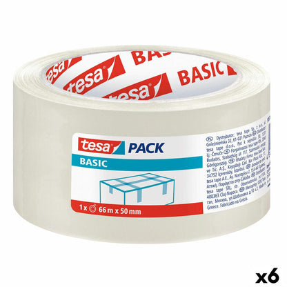 Cinta Adhesiva TESA Embalaje Transparente 50 mm x 66 m (6 Unidades) - Ferreteria Alco