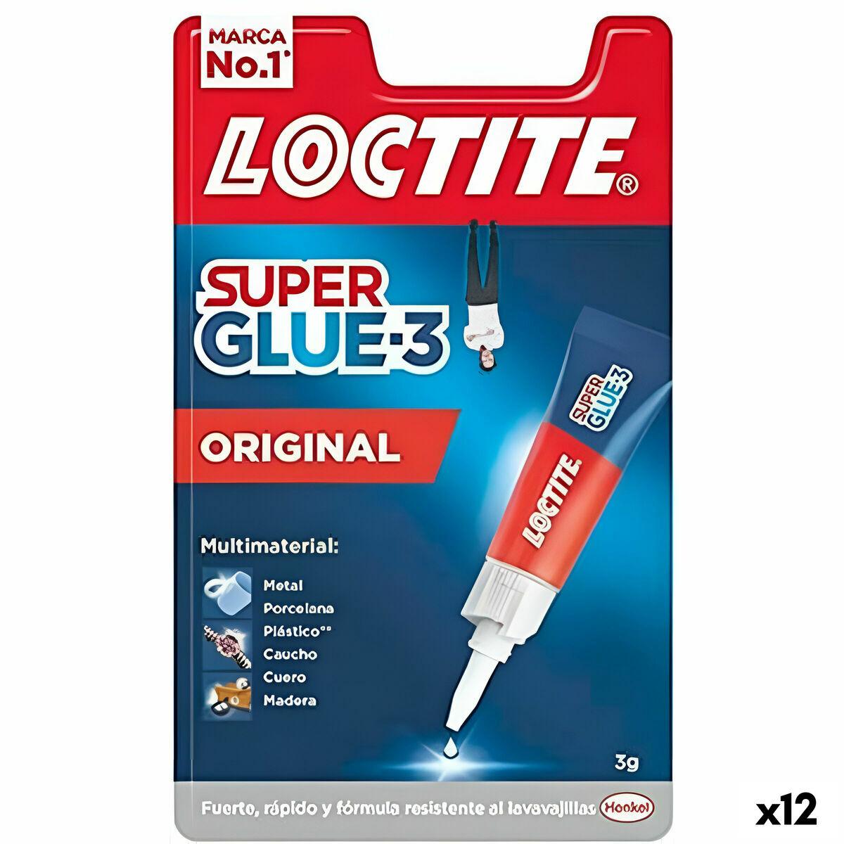 Adhesivo Instantáneo Loctite Super Glue 3 3 g (12 Unidades) - Ferreteria Alco