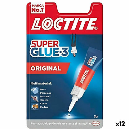 Adhesivo Instantáneo Loctite Super Glue 3 3 g (12 Unidades) - Ferreteria Alco